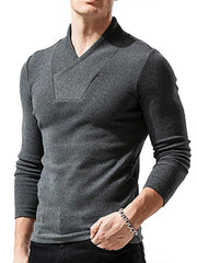 Men's Long Sleeve T-Shirt Muscle Fitted T Shirt Gym Workout Athletic Tee - 808Lush