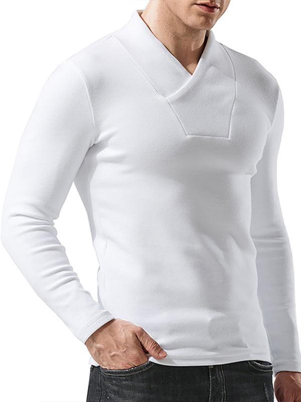 Men's Long Sleeve T-Shirt Muscle Fitted T Shirt Gym Workout Athletic Tee - 808Lush