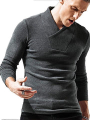 Men's Long Sleeve T-Shirt Muscle Fitted T Shirt Gym Workout Athletic Tee - 808Lush