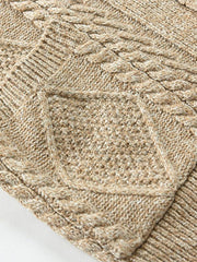 Men's Solid Color Single Breasted Casual Knit Cardigan - 808Lush