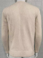Men's V-neck long-sleeved slim cardigan jacket - 808Lush