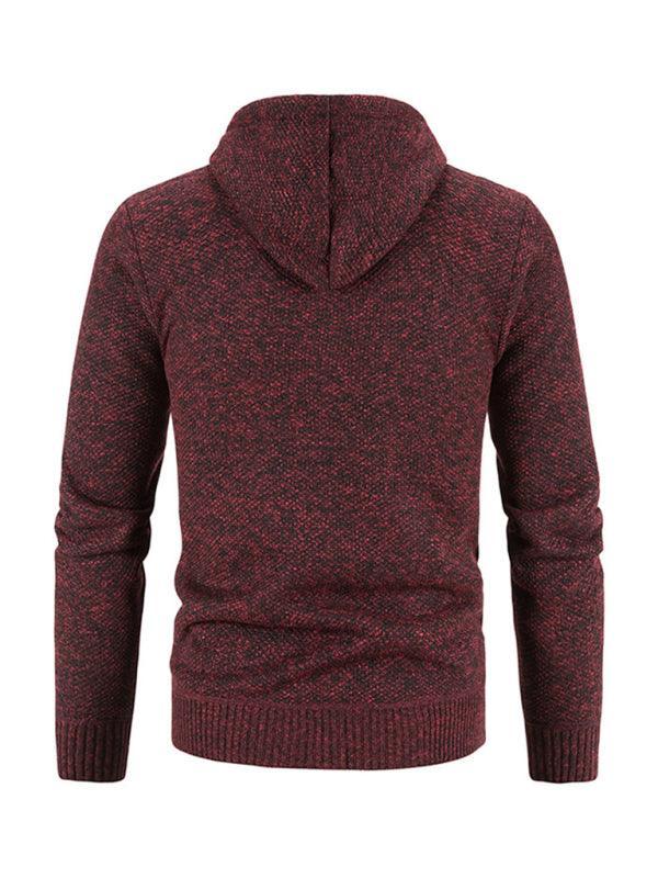 Men's casual knitted hooded zipper jacket - 808Lush