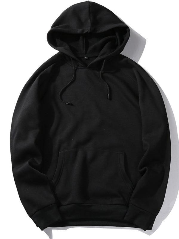 Men's casual solid color fashion hooded sweatshirt - 808Lush