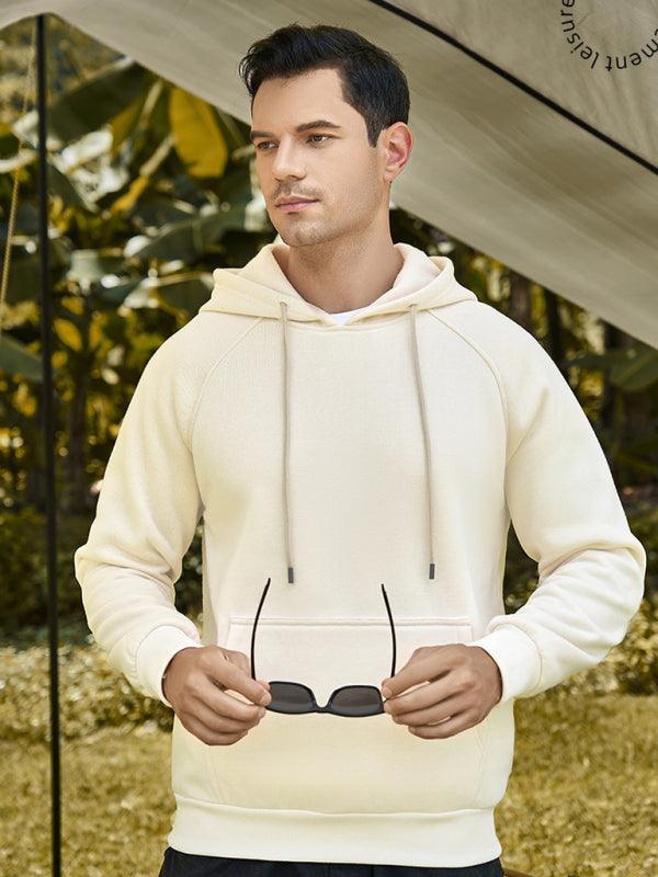 Men's casual solid color fashion hooded sweatshirt - 808Lush