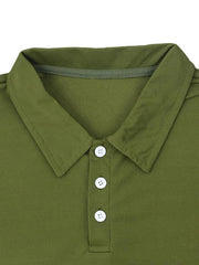 Men's lapel short -sleeved shorts two -piece sports casual set - 808Lush