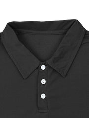 Men's lapel short -sleeved shorts two -piece sports casual set - 808Lush