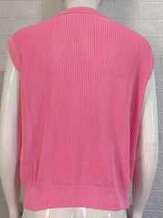Men's lapel solid color Polo collar knitted top - 808Lush