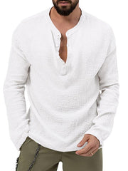 Men's casual long-sleeved shirt and trousers suit - 808Lush