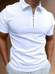 Men's short sleeve lapel casual fit polo shirt - 808Lush