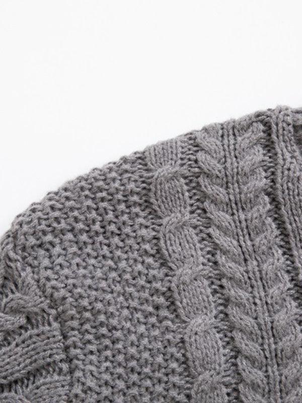 Men's twist pullover long-sleeved sweater - 808Lush