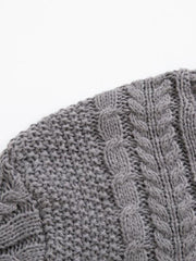 Men's twist pullover long-sleeved sweater - 808Lush