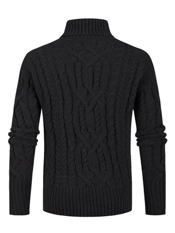 Men's twist pullover long-sleeved sweater - 808Lush