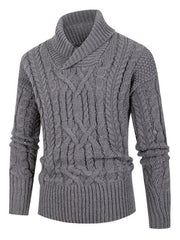 Men's twist pullover long-sleeved sweater - 808Lush