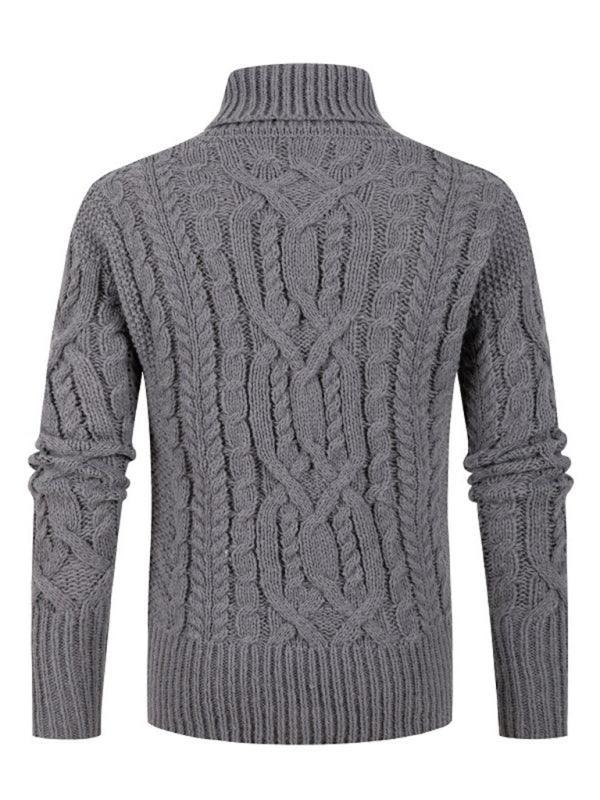 Men's twist pullover long-sleeved sweater - 808Lush