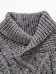 Men's twist pullover long-sleeved sweater - 808Lush
