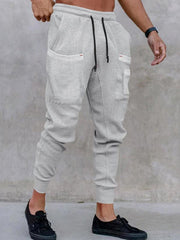 Men's sports pants, loose legged, multi-pocket casual trousers - 808Lush