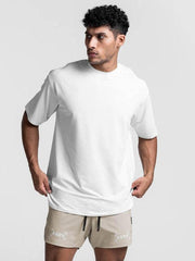 Men's round neck short-sleeved solid color quick-drying all-match sports T-shirt - 808Lush