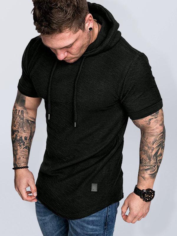 Men's short-sleeved T-shirt sports casual sweater men's hoodie - 808Lush