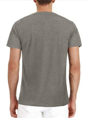 Men's solid color casual short-sleeved T-shirt - 808Lush