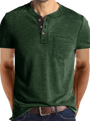 Men's solid color casual short-sleeved T-shirt - 808Lush