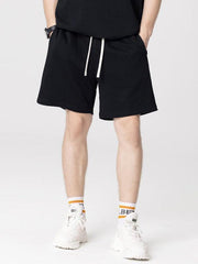 Men's solid color loose casual sports shorts - 808Lush