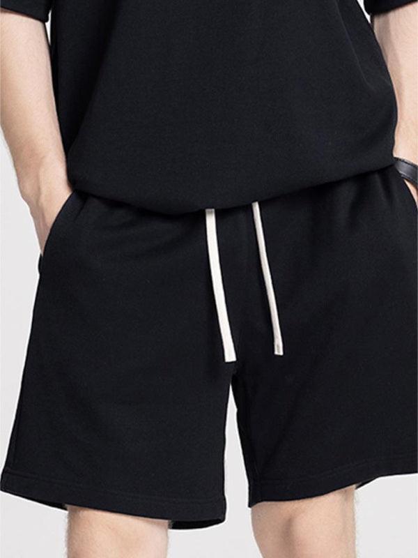 Men's solid color loose casual sports shorts - 808Lush