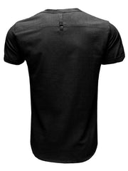 Men's woven solid color short-sleeved cotton and linen shirt - 808Lush