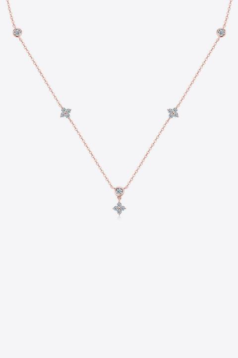 Moissanite 925 Sterling Silver Necklace - 808Lush