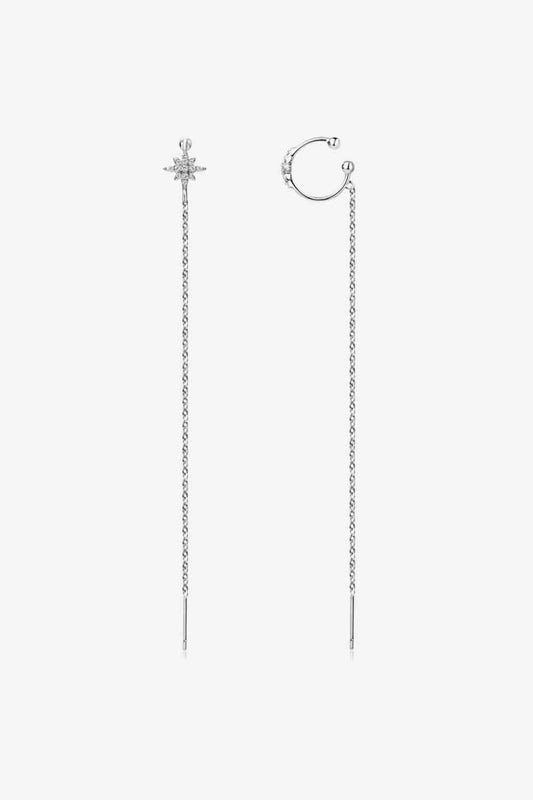 Moissanite 925 Sterling Silver Threader Earrings - 808Lush