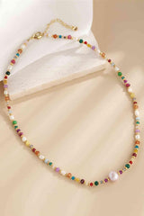 Multicolored Bead Necklace - 808Lush