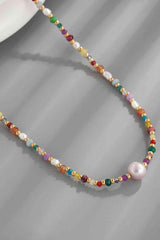 Multicolored Bead Necklace - 808Lush