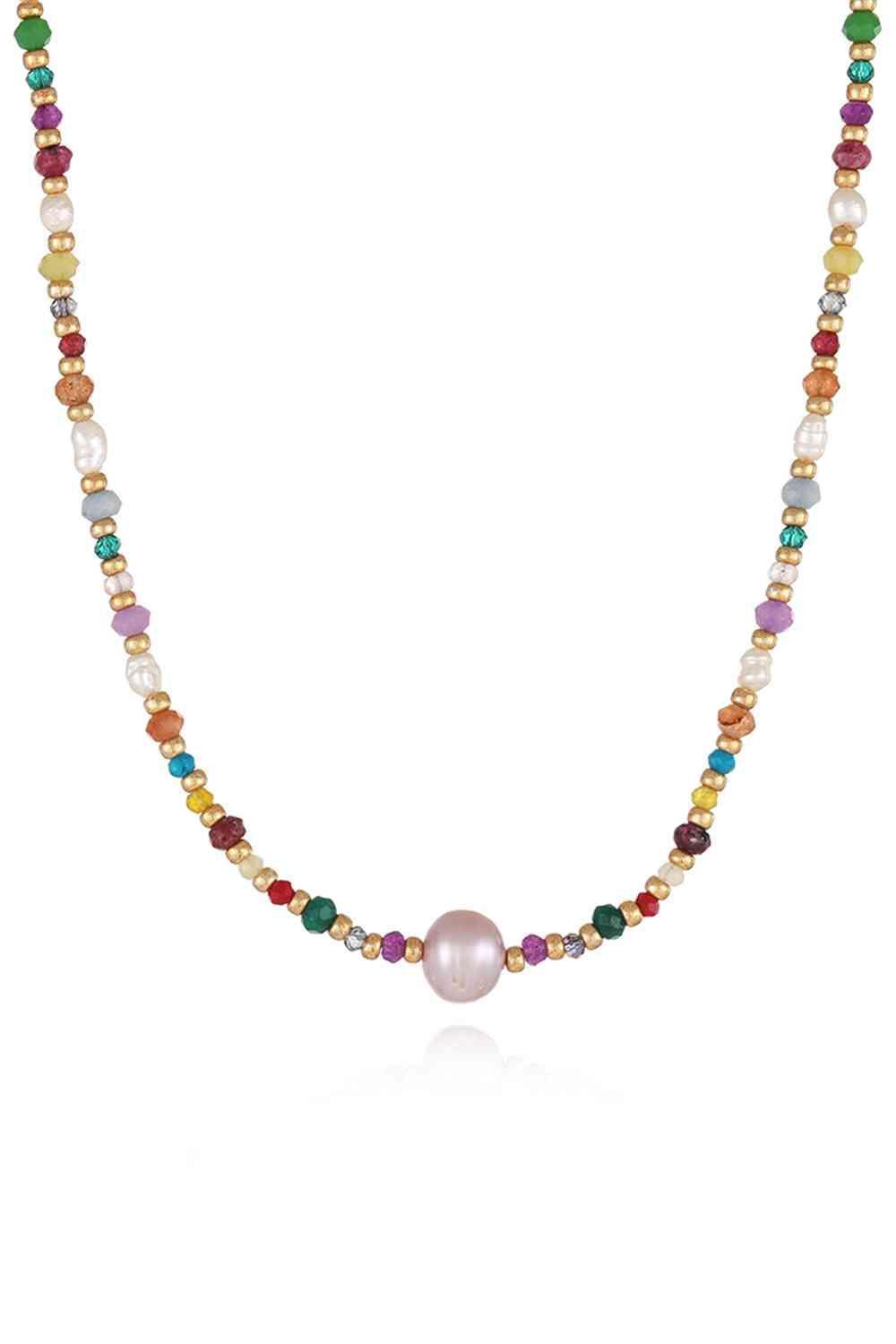 Multicolored Bead Necklace - 808Lush