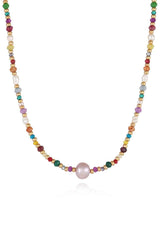Multicolored Bead Necklace - 808Lush