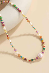 Multicolored Bead Necklace - 808Lush