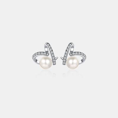 Natural Pearl Moissanite 925 Sterling Silver Earrings - 808Lush