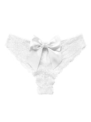 Christmas outfit sexy bow breathable lace low waist panties - 808Lush