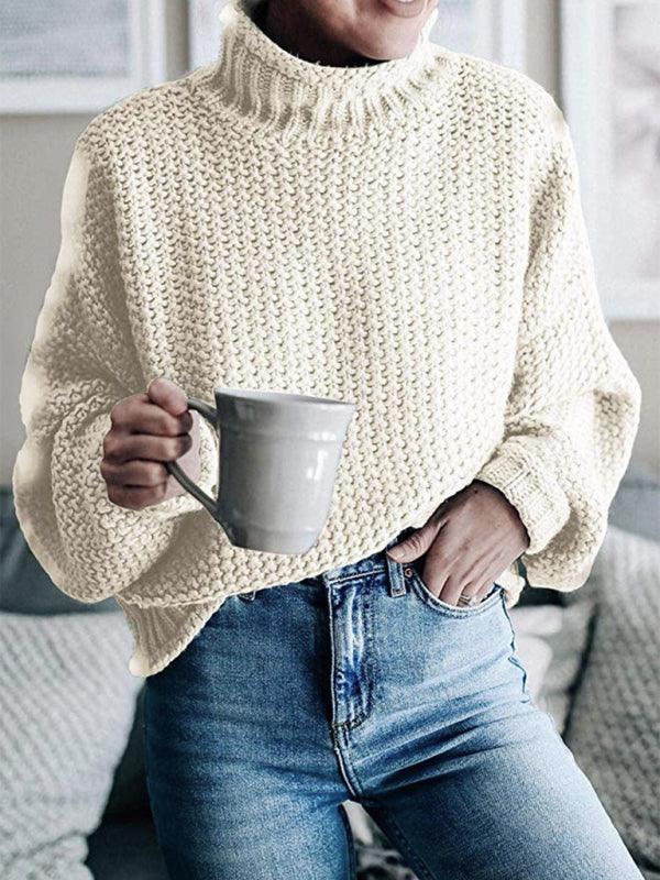Contrast Color Knitted Sweater Sweater - 808Lush