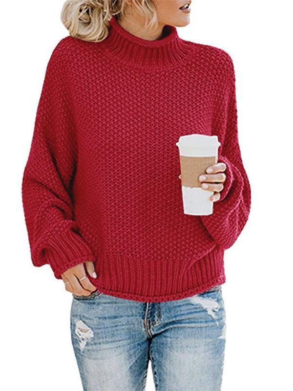 Contrast Color Knitted Sweater Sweater - 808Lush
