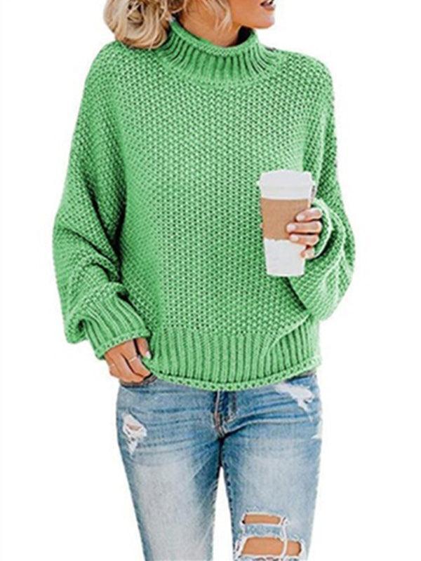 Contrast Color Knitted Sweater Sweater - 808Lush