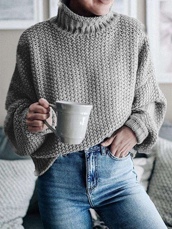 Contrast Color Knitted Sweater Sweater - 808Lush