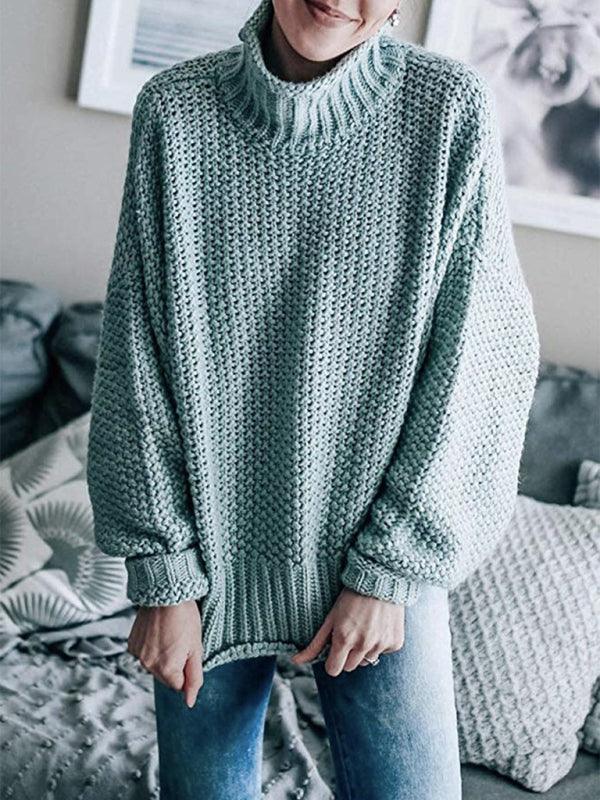 Contrast Color Knitted Sweater Sweater - 808Lush