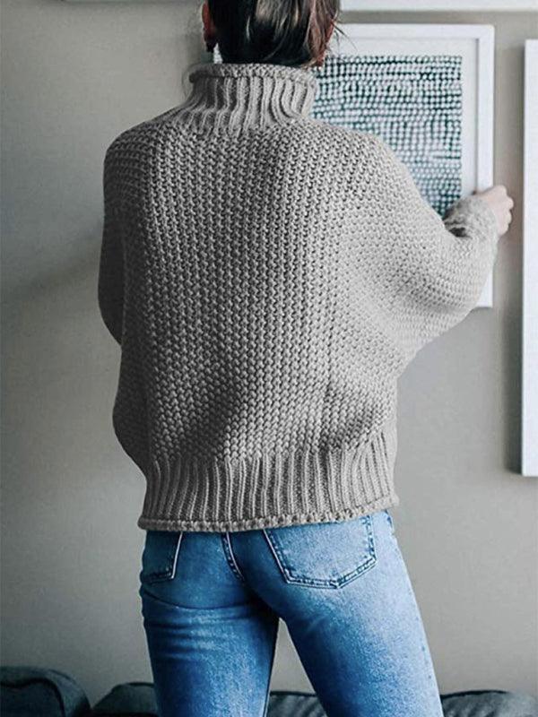 Contrast Color Knitted Sweater Sweater - 808Lush