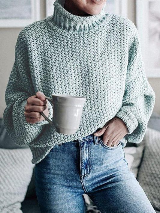 Contrast Color Knitted Sweater Sweater - 808Lush