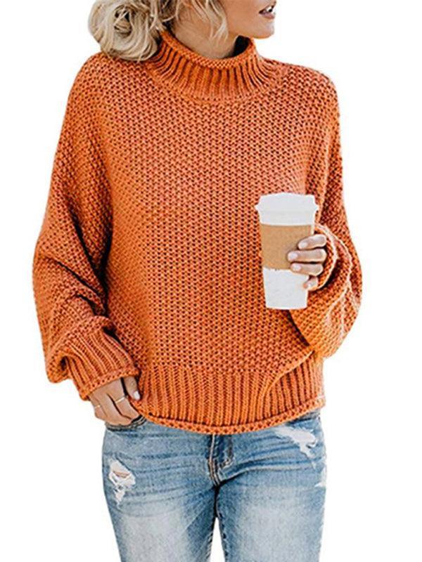 Contrast Color Knitted Sweater Sweater - 808Lush