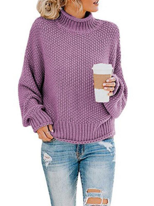 Contrast Color Knitted Sweater Sweater - 808Lush