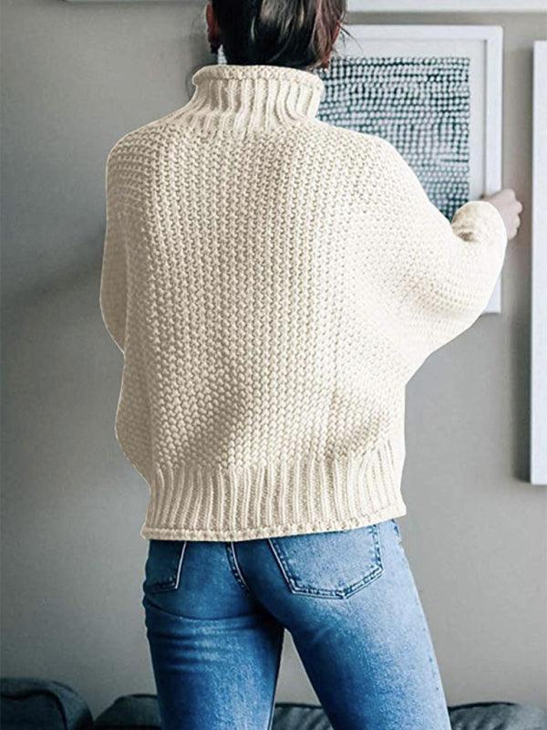 Contrast Color Knitted Sweater Sweater - 808Lush