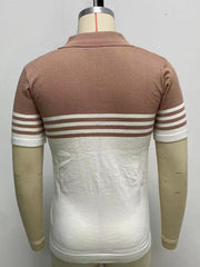 Men' Polo Shirt sleeved color-blocking - 808Lush