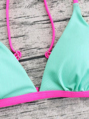 Sexy Bikini Ladies Two-piece Swimsuit Hit color swimsuit - 808Lush