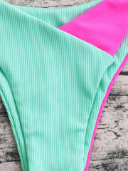 Sexy Bikini Ladies Two-piece Swimsuit Hit color swimsuit - 808Lush