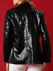 Women's Christmas Sequined Loose Suit Top - 808Lush